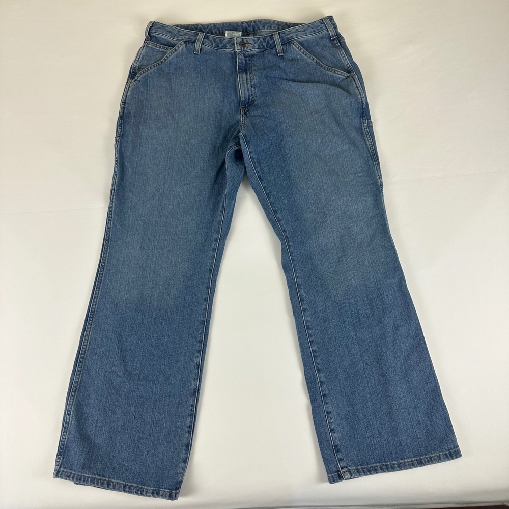 Carhartt Relaxed Fit Carpenter Jeans Mens 18x32‎ WB058FB Light Wash Denim Pants